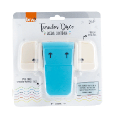 Furador Para Caderno de Disco Brw