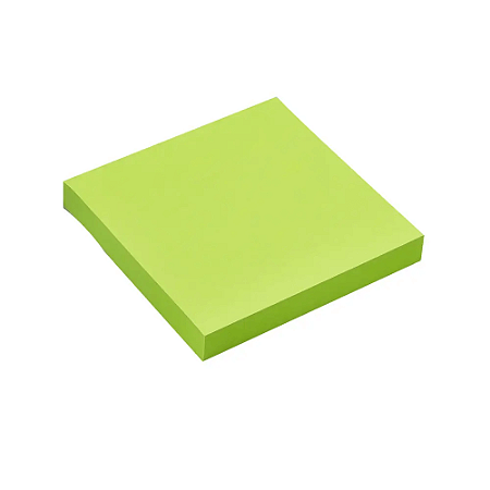 Bloco Adesivo Verde Neon 76x76mm Maxprint