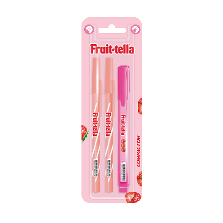 Kit Marca Texto+Caneta Fruit-tella Compactor
