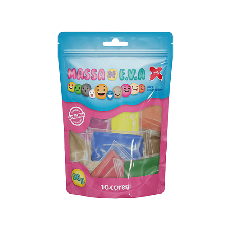 Massa de EVA 50g 10 Cores Make+