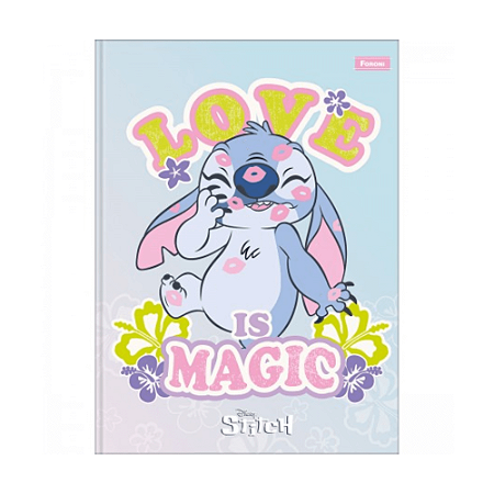 Caderno Colegial Costurado Stitch Foroni