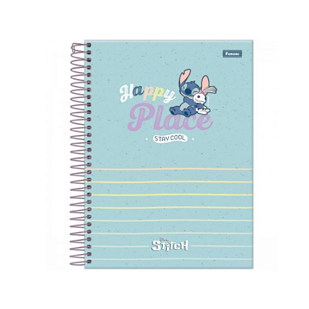 Caderno Colegial 10 Materias Stitch Foroni