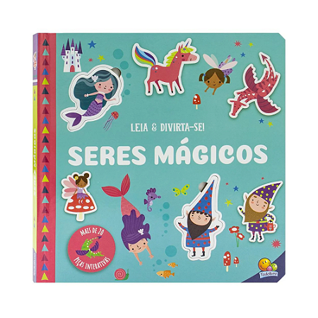 Livro Leia e Divirta-se Seres Mágicos Todo Livro