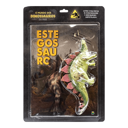 Livro Leia e Brinque O Mundo dos Dinossauros Estegossauro