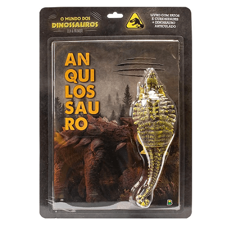 Livro Leia e Brinque O Mundo dos Dinossauros Anquilossauro