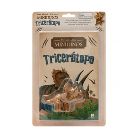 Livro Mundo dos MINIDINOS Triceratopo