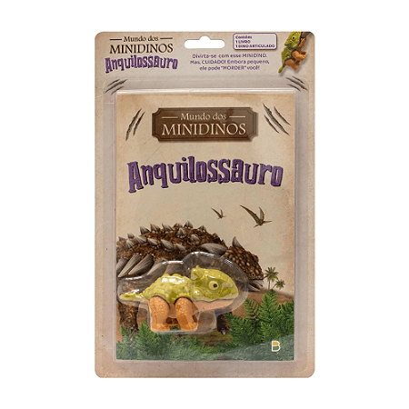 Livro Mundo dos MINIDINOS Anquilossauro