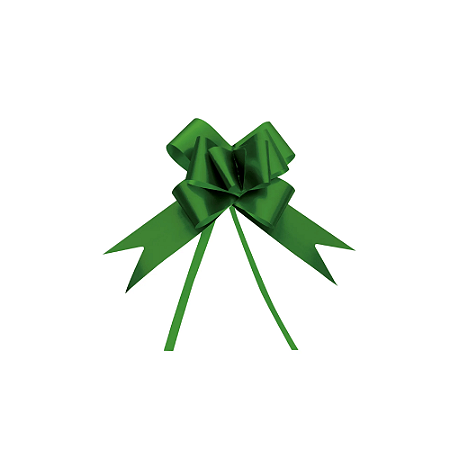 Laço Pronto 18mm Acetinado Verde 10un Cromus