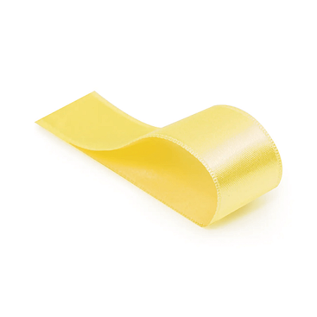 Fita Cetim Amarelo Bebe 38mm Cromus