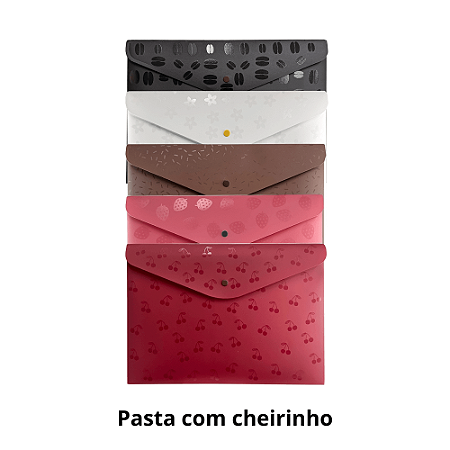 Pasta Envelope Com Botão A4 Aromas Dello Avulsa