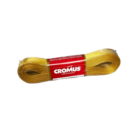 Fita Cetim Dourada/Ouro 15mm Cromus