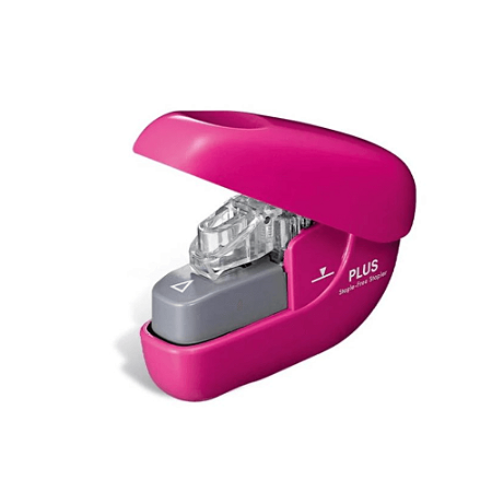 Grampeador Sem Grampo Rosa Pentel