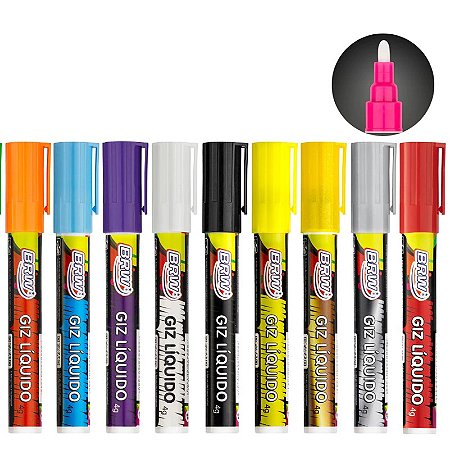 Marcador Artístico Giz Liquido 6mm Evoke Brw