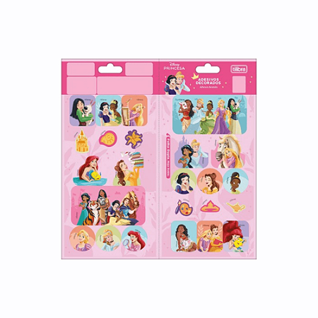 Adesivo Decorado Duplo Princesas Tilibra