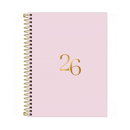 Agenda 2026 Executiva Diaria Espiral Vanilla Tilibra