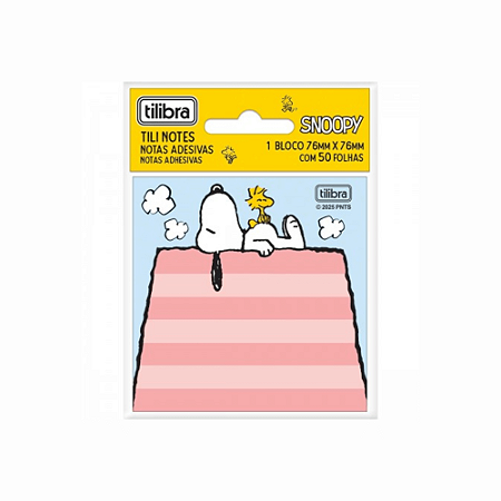 Bloco Adesivo Snoopy 76x76 Tilibra