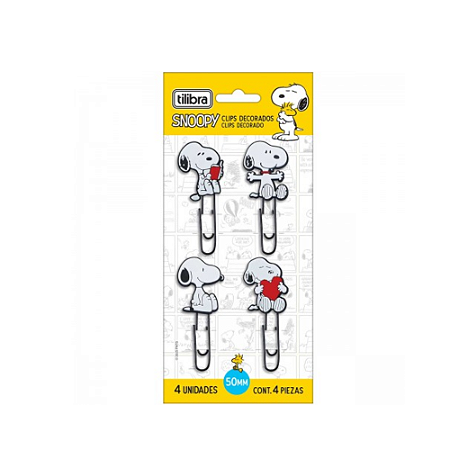 Clips Decorados Snoopy Tilibra