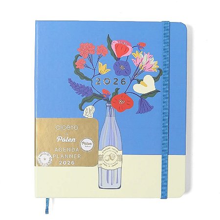 Agenda Planner 2026 Doce Florada Semanal Planejamento 17x19,5 Garrafa Cicero