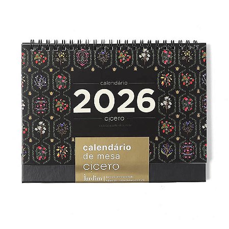 Calendario de Mesa 2026 Jardim 20x15 Cicero