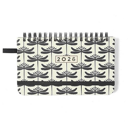 Agenda Planner Wire-o 2026 Libélulas Semanal Office 15,5x9 Off White Cicero