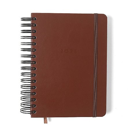 Agenda Planner Wire-o 2026 Classica Diária A5 Café Cicero