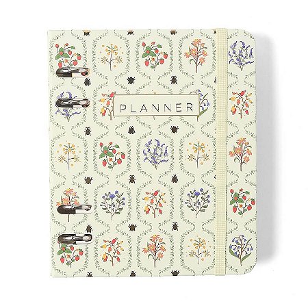 Agenda Planner Argolado 2026 Jardim Semanal A6 Off White Cicero