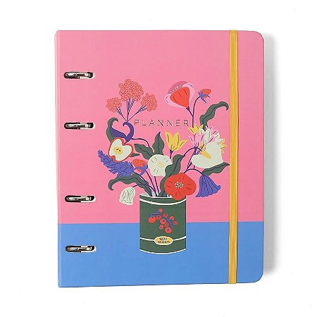 Agenda Planner Argolado 2026 Doce Florada Semanal Notas A5 Lata Cicero