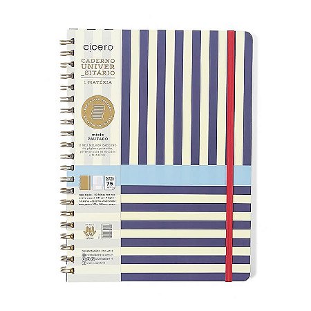 Caderno Universitario 1 Matéria 80fls Praia Barraca Cicero
