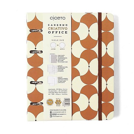 Caderno Criativo Argolado A5 Bossa Nova Boemia Cicero