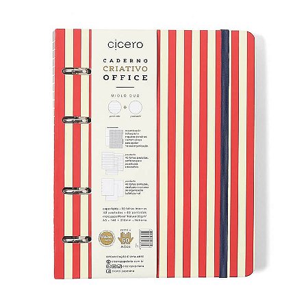 Caderno Criativo Argolado A5 Praia Sol Cicero