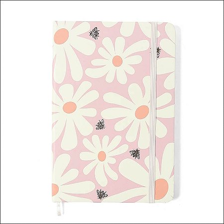 Caderneta Pautada Melissa Pink Bloomy 14x21 Cicero