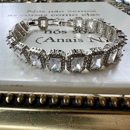 Pulseira Riviera Square Cravejada