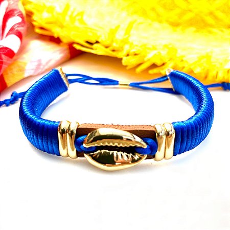 Pulseira Búzio Line Dark Blue