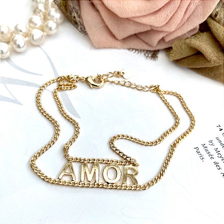 Pulseira Amor Dourado
