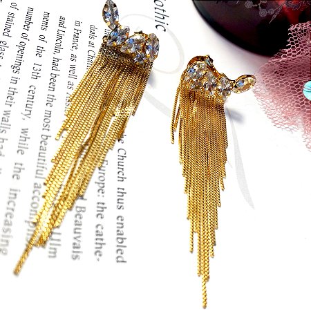 Brinco Ear Hook Navetes Dourado