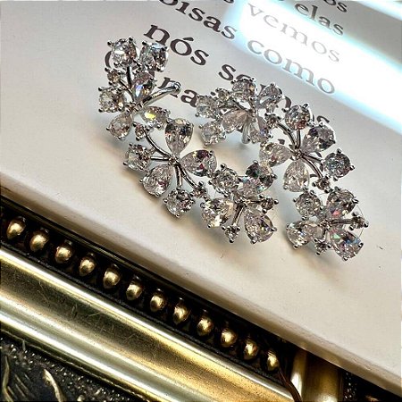 Brinco Ear Cuff Shine Prateado