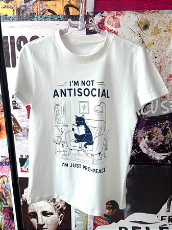 T-Shirt Gato Anti Social