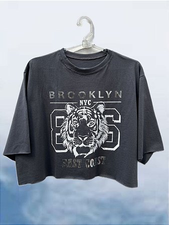 Cropped Tigre Brooklyn Chumbo