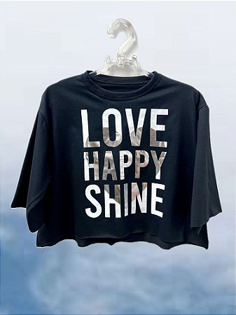 Cropped Love Happy Shine