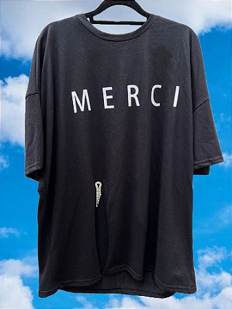 Maxi T-shirt Merci Broche