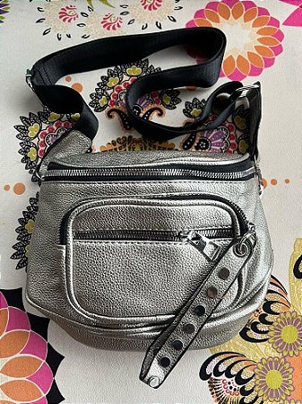 Pochete Bolsos Prateado