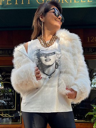 Casaco Pelo Off White
