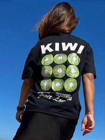 T-shirt Kiwi Preto