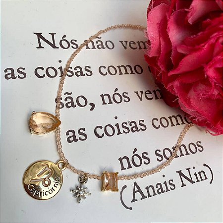Colar Cristais Signo Capricórnio