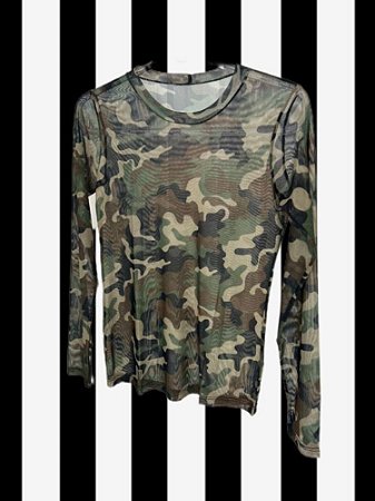 Blusa Segunda Pele Camuflado