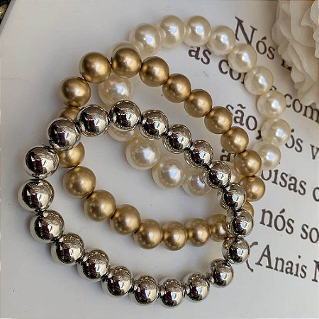 Conjunto Pulseiras Esferas