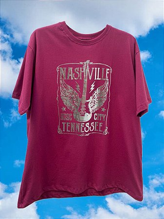 Maxi T-shirt Nashville Rosa Escuro