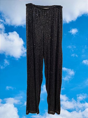 Calça Paetês Preta