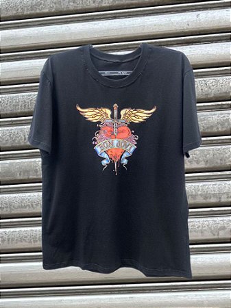 T-shirt Bon Jovi Preta