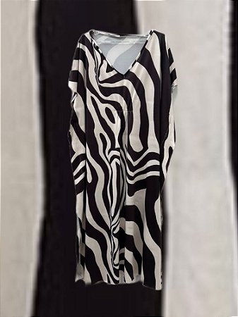Vestido Kaftan Zebra